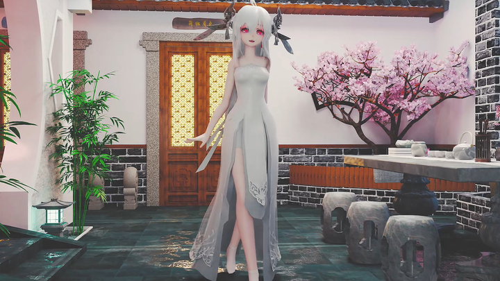 【EEVEE/Weak sound】Drink a bowl of wine with longing for love, the curtains roll up in the west wind,