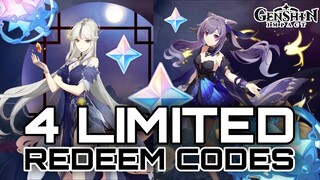 4 LIMITED Redeem CODES + FREE 400 PRIMOGEMS | Genshin Impact 2.4 Update