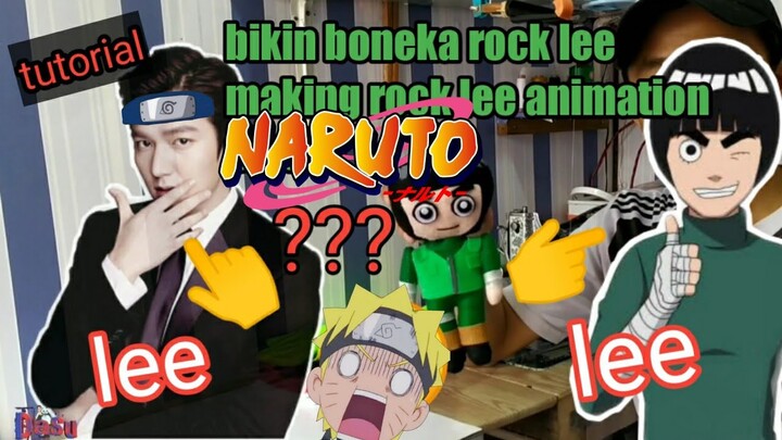 Membuat boneka rock lee | DIY naruto animation figure