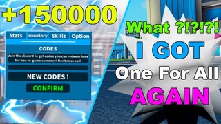 (+150000) New Codes & i Got One For All Again ! | Boku No Roblox: Remastered | Roblox MHA Game