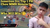 Insection Vs. Top 1 Chou PH MMR Booster (MLBB)- Reaction Video