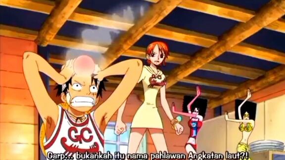 Momen lucu ketemuannya Luffy sama kakek nya 😂