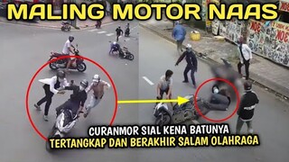 Curanmor Naas 2023 !! Maling Motor Ketahuan dan Berakhir Salam Olahraga !! Rekaman Cctv 2023