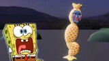 Cerita horor SpongeBob SquarePants || Animasi Pocong pink