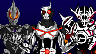 Bringing together three characters that cannot be messed with in Tokusatsu