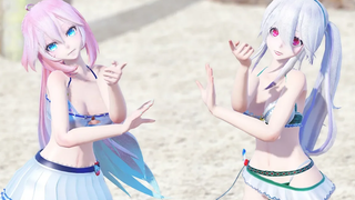 MMD "Dive to Blue" 4K พร้อม Megurine Luka และ Weak Haku