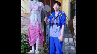只要胶带够多没什么不可能！直接把小固定在柱子上了！ #斗罗大陆 #唐舞桐与唐老六 #小舞 #唐三 #唐舞麟