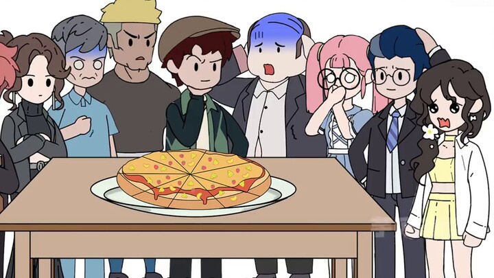 [Crazy Space 01] There are nine slices of pizza in front of you, one of which is poisonous, but you 