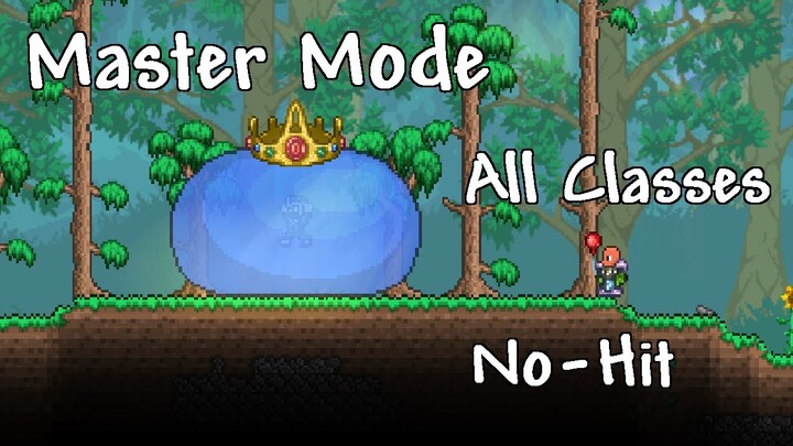 King Slime All Classes No-Hit - Terraria 1.4.4