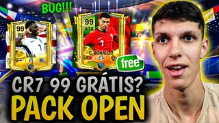 NOVO BUG DO CR7 99 PRIME DA EURO?🤩🔥 PACK OPEN OLHA NO QUE DEU😱 FC MOBILE 24