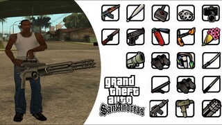 GTA San Andreas All Weapons Showcase