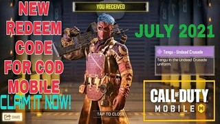 *July 2021* Call Of Duty Mobile New Redeem Code | Cod Mobile Redeem Code