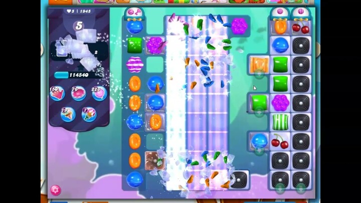 Candy Crush Level 1945 Talkthrough, 15 Moves 0 Boosters