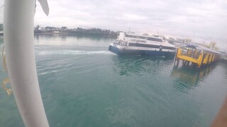 OCEAN JET FERRY TWIN SCREW OPERATIONAL PROCEDURES WHEN LEAVING PORT OF TAGBILARAN NO WIND NO TIDE