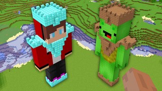 Maizen - Super Giant JJ & Mikey Statue in minecraft ? thanks to JJ and Mikey Experiment Mazien