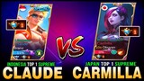 Indonesia Top 1 Supreme Claude vs. Japan Top 1 Supreme Carmilla | Squad vs. Squad ~ Mobile Legends
