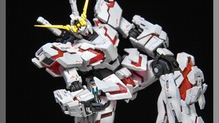 [Friendly Glue] Quietly make ultra-light shadows + engraving + hand-painted spray RG Unicorn Gundam