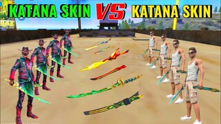 Katana Skin vs Katana Skin On Factory Roof | New KATANA SKIN Challange | Garena Free Fire 🔥