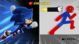 Best Falls | Sonic vs Stickman | Stickman Dismounting Highlight and Funny Moments #19