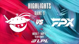 [Highlights] AL vs. FPX - Game 1 | Tuần 2 Ngày 1 | LPL Mùa Xuân 2022