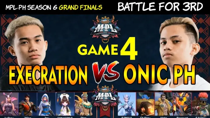 EXE VS ONIC GAME 4 | MPL-PH Season 6 Grand Finals