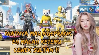 NIATNYA MAU NGEPRANK GEMBEL EH MALAH KETEMU SAMA CEWEK SULTAN , GILA SKINNYA NGERI !! PUBG MOBILE