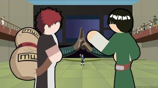 【火柴人动画】李洛克VS我爱罗