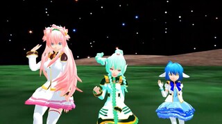 【mmd ギャラクシーエンジェル】ムーンエンジェル隊でアッパーチューン