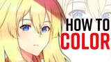 How to Color Anime Girl