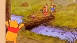 Winnie the Pooh falls behind in the chase and falls into the water!!