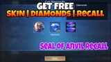 FREE SKIN MOBILE LEGENDS 2022 | FREE DIAMONDS | SEAL OF ANVIL RECALL | NEW EVENT IN MOBILE LEGENDS