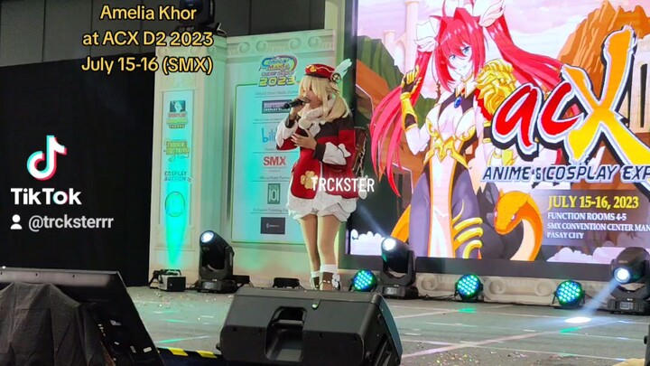 Amelia Khor 小飛鼠 at ACX 2023 D2 (July 15-16) at SMX MOA singing Idol by Yoasobi