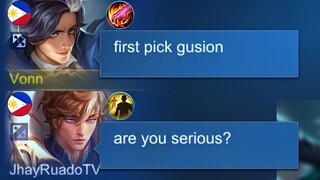 FIRST PICK GUSION AUTO LOCK😂 THEY GOT MAD AT ME!!