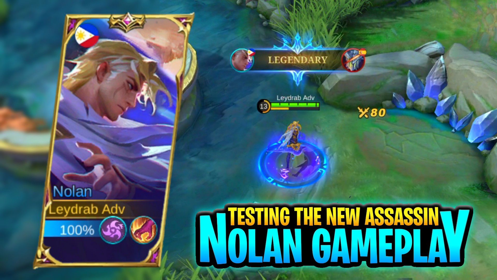 New Hero Nolan Gameplay - Mobile Legends Bang Bang 