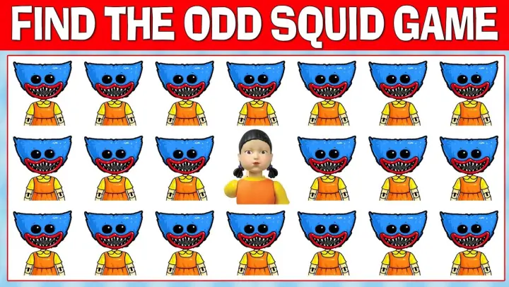 Odd Ones Out Squid Game #puzzles 629 | Squid Game Movie Puzzle | Find The Difference Squid Game
