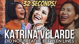 TIMES KATRINA VELARDE DID NOT BREATHE BETWEEN LINES | Up to 32 seconds!