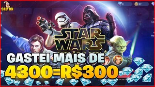 GASTEI R$300 EM DIAMANTES NA ROLETA DO STAR WARS | MOBILE LEGENDS