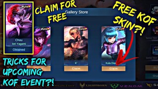 NEW EVENT KOF IN MOBILE LEGENDS - 2021 KOF EVENT WILL BACK!! + TIPS AND TRICKS HOW TO GET KOF FREE!!