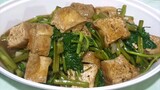 Stir fry Kangkong with Tofu