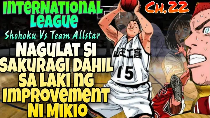 International League -Ch.22- Hindi magawang kayanin ni sakuragi si Mikio/malaking improvement