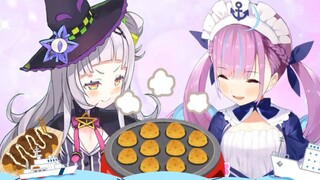 [Air Asin] Pesta Takoyaki Offline untuk Dua Orang [Shion Murasaki × Aqua Minato]