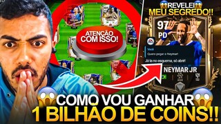 O SEGREDO! 🔴 COMO EU VOU JUNTAR 1 BILHÃO DE COINS (SE DER) & SEGREDO DOS PACKS DO FC MOBILE 😱🔥