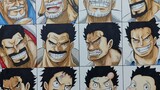 Garp looks like he is from 1 to 78 years old. He is indeed Luffy's biological grandfather.