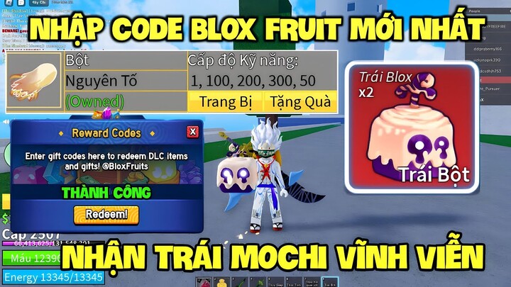 Code Blox Fruits Mới Nhất Update 20 Nhận X2 EXP Và Trái Mochi Vĩnh Viễn | Thành Công 100%