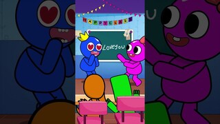 Pink Teaches Blue - Math is so easy | Rainbow Friends (Cartoon Animation)