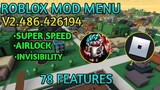 Roblox Mod Menu V2.486.426194 With 78 Features | Super Speed No Banned | Alots Of New Features!!!