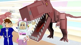 SEKOLAHKU DISERANG DINOSAURUS DAN AKU HARUS KABUR! Escape School Dinosaur Obby ROBLOX INDONESIA