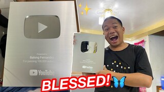 DUMATING NA ANG AKING SILVER PLAY BUTTON (UNBOXING NG TAON!!!)