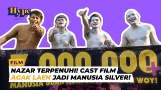 Penuhi Nazar, Bintang Film Agak Laen Jadi Manusia Silver di Bundaran HI