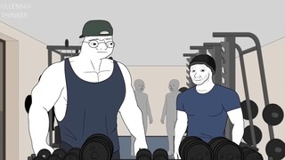 内向的人在健身房